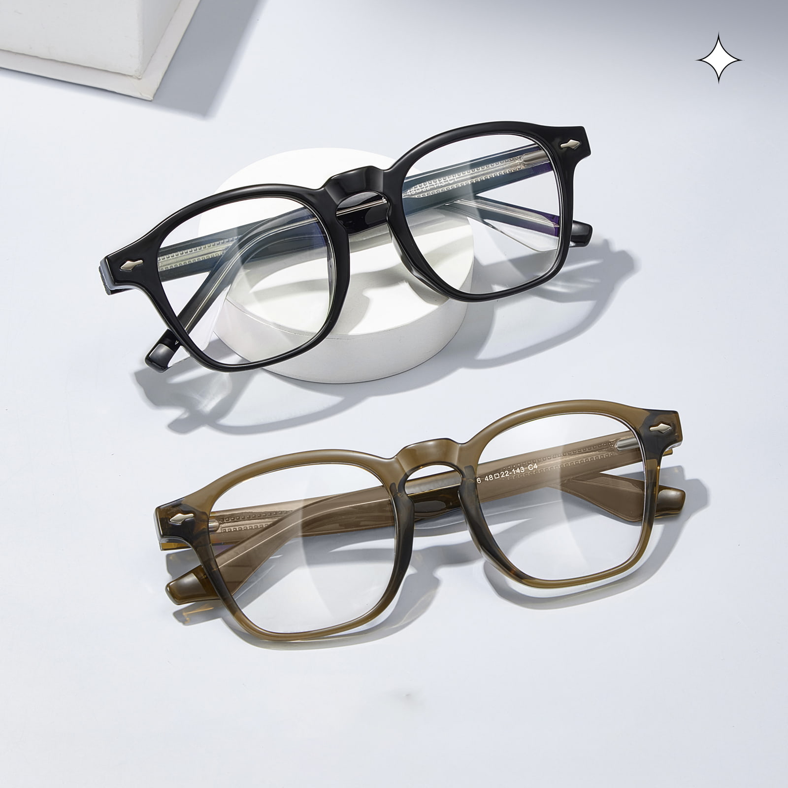 S9016 แว่นตา 3D TR90 พังก์