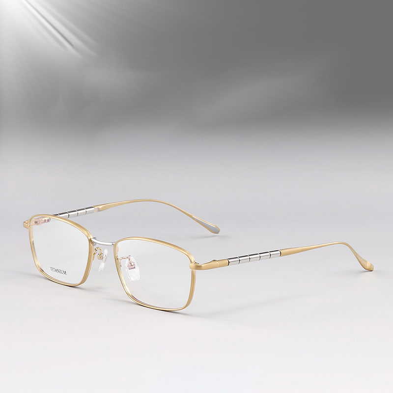 S9072 แว่นตา Round Bamboo Elite Pure Titanium